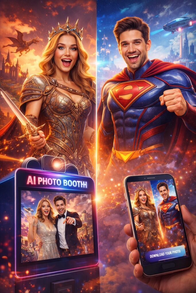 ai фото будка за събития photo booth