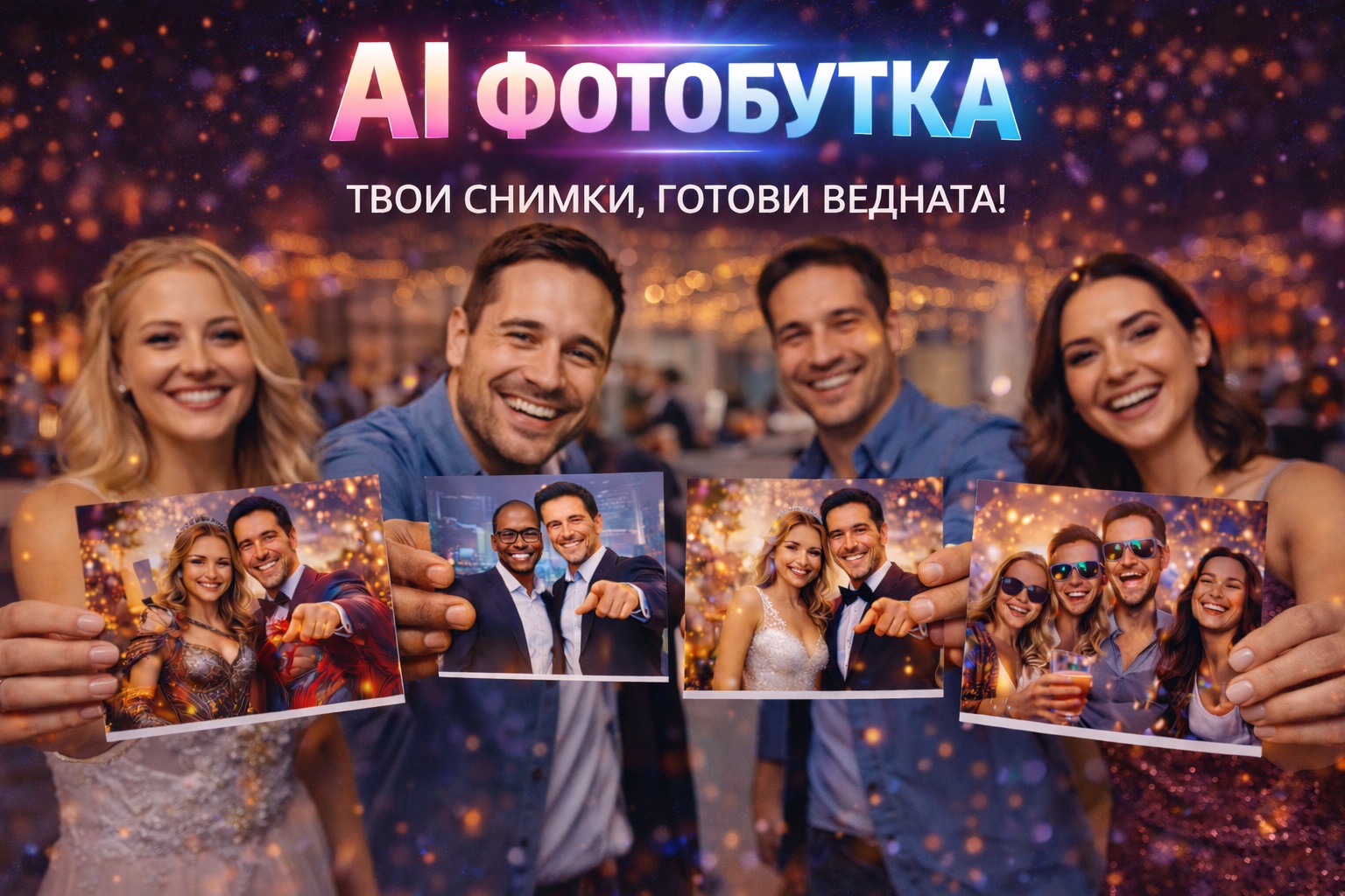 ai фото будка за събития photo booth