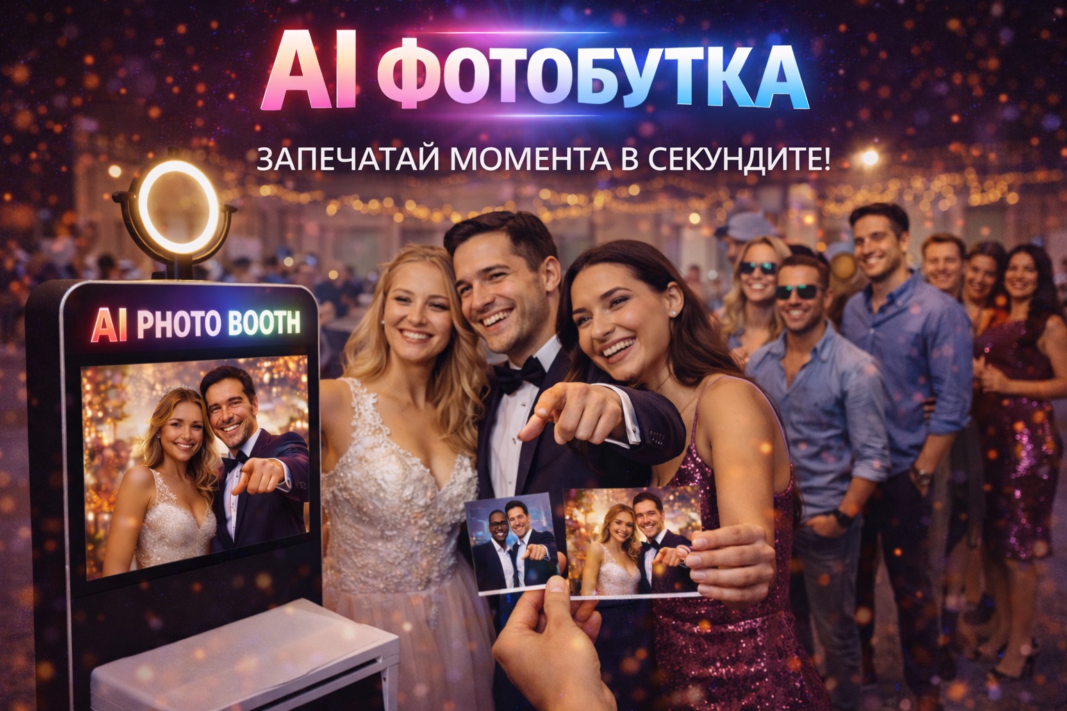 ai фото будка за събития photo booth